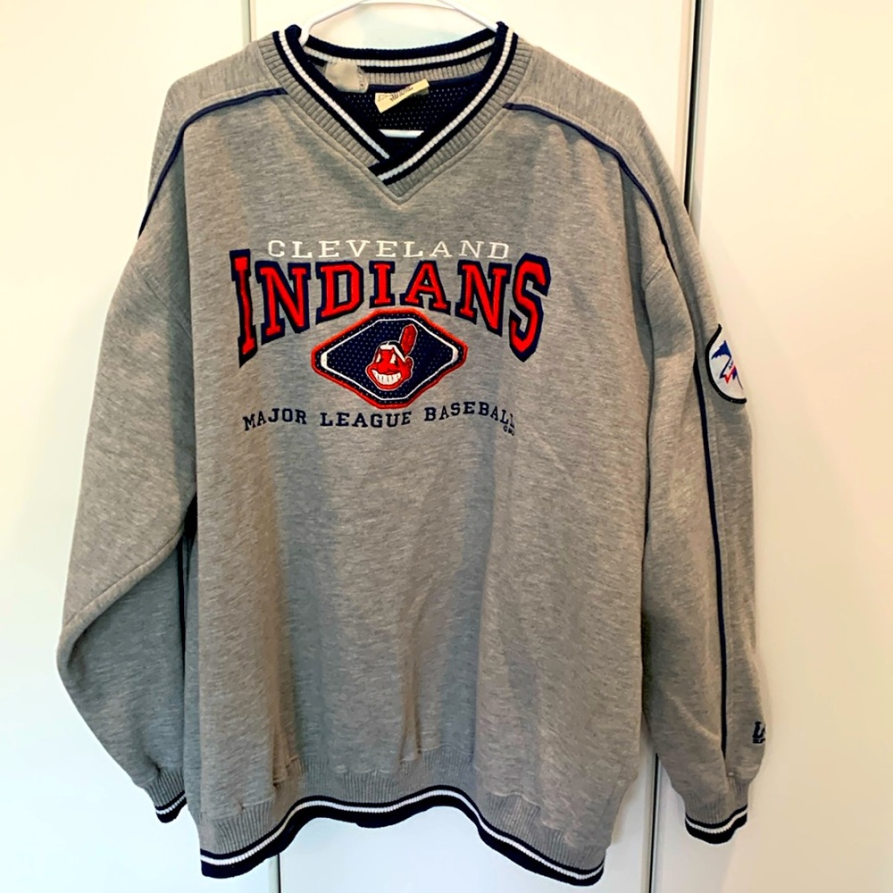 Vintage Lee Cleveland Indians Guaradians crewneck sweatshirt mlb baseball